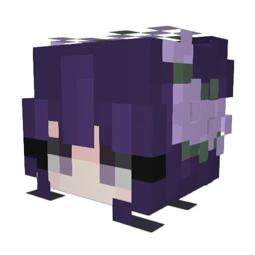 D9Yoru99 Minecraft avatar head, 3D render