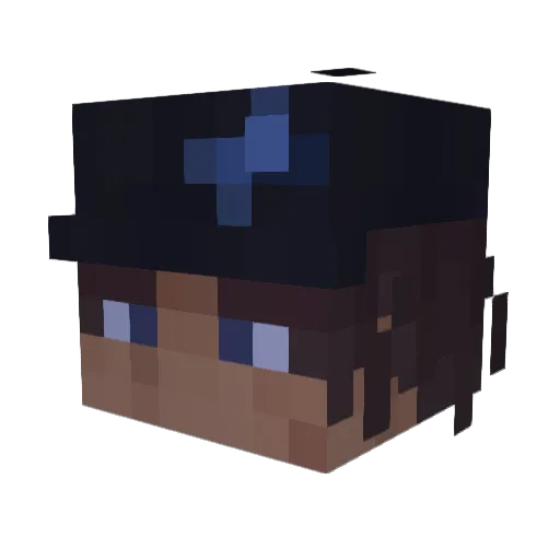 D9lol Minecraft avatar head, 3D render