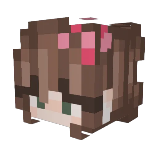 D9y1 Minecraft avatar head, 3D render
