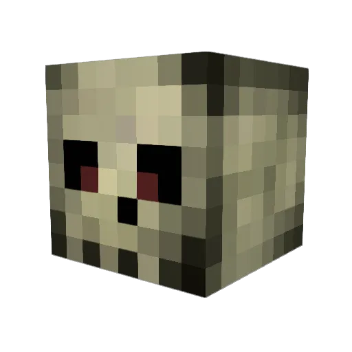 DA2304 Minecraft avatar head, 3D render