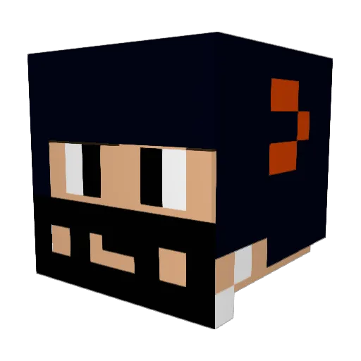 DABEARS99 Minecraft avatar head, 3D render
