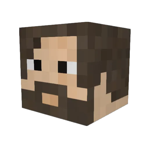 DABasterd Minecraft avatar head, 3D render