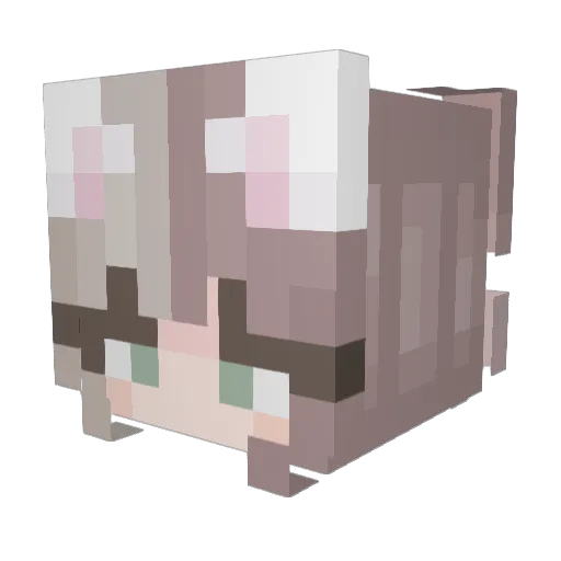 DAC3Y Minecraft avatar head, 3D render