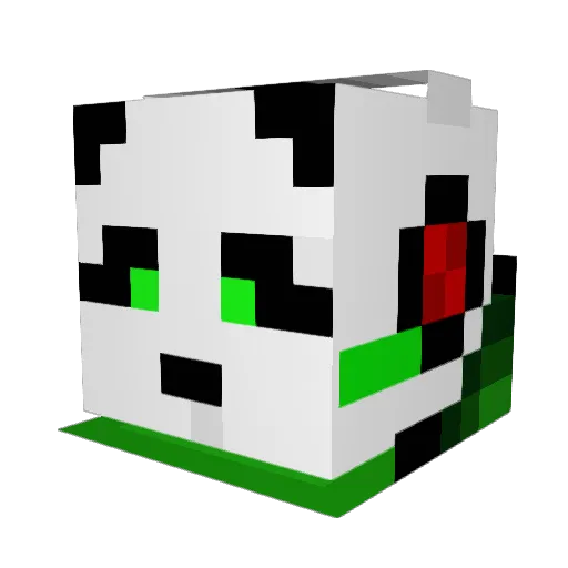 DACKACOYT Minecraft avatar head, 3D render