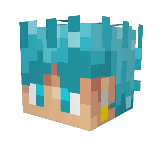 DADANKBEAST Minecraft avatar head, 3D render