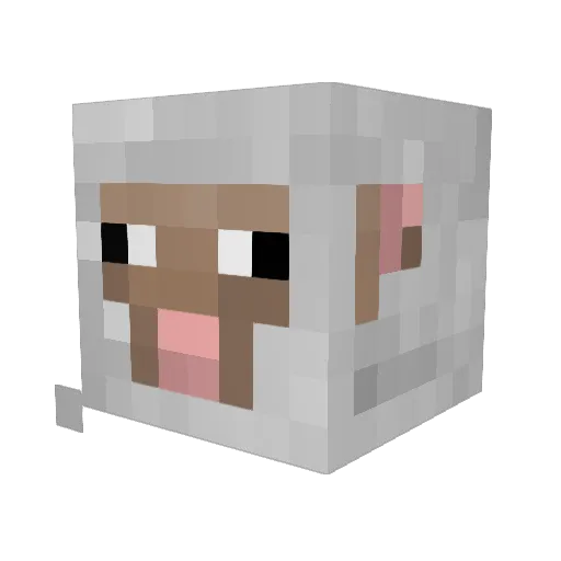 DADDY_SHEEP69 Minecraft avatar head, 3D render