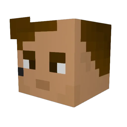 DAEMON1610 Minecraft avatar head, 3D render