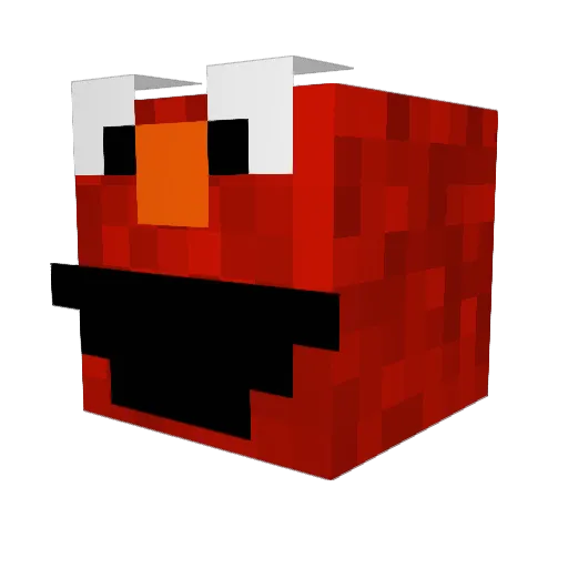 DAFYT Minecraft avatar head, 3D render