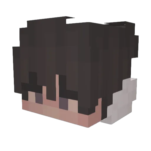 DAH27 Minecraft avatar head, 3D render
