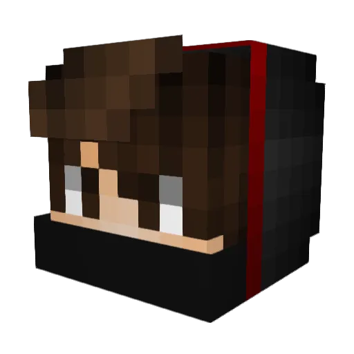DAHNNY11 Minecraft avatar head, 3D render