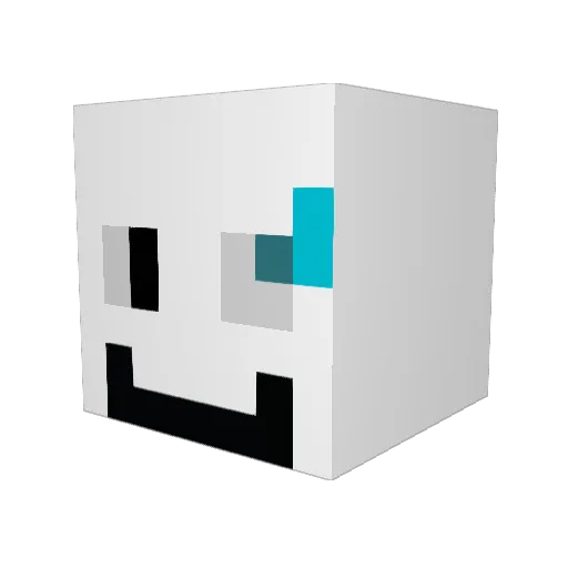 DAIND2 Minecraft avatar head, 3D render