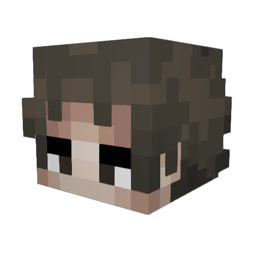 DAITOPMP Minecraft avatar head, 3D render