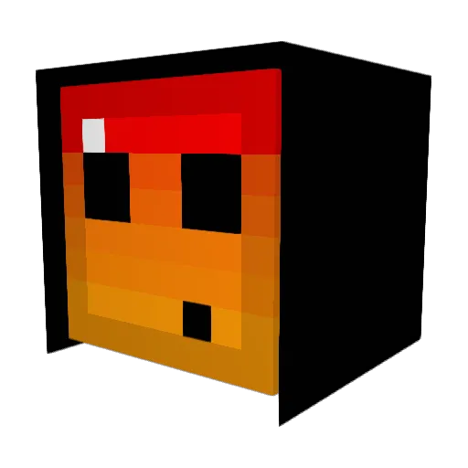 DAK419 Minecraft avatar head, 3D render