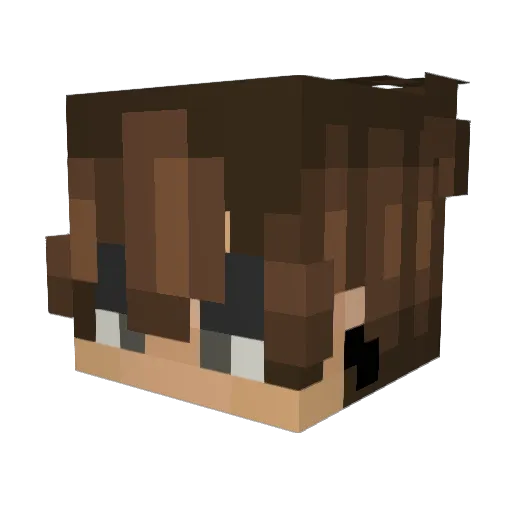 DAKAYR Minecraft avatar head, 3D render