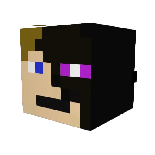 DAKEN2004 Minecraft avatar head, 3D render