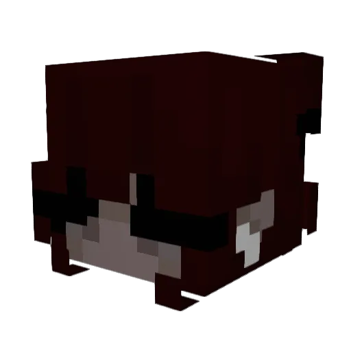 DAKN Minecraft avatar head, 3D render