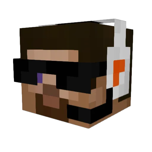 DAKOTA7228 Minecraft avatar head, 3D render