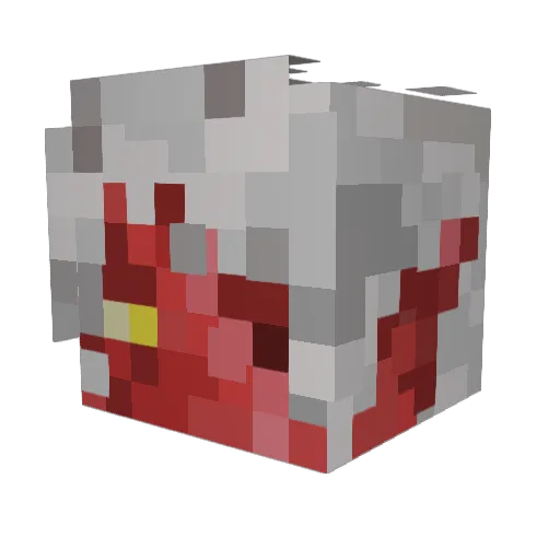 DAKTII Minecraft avatar head, 3D render