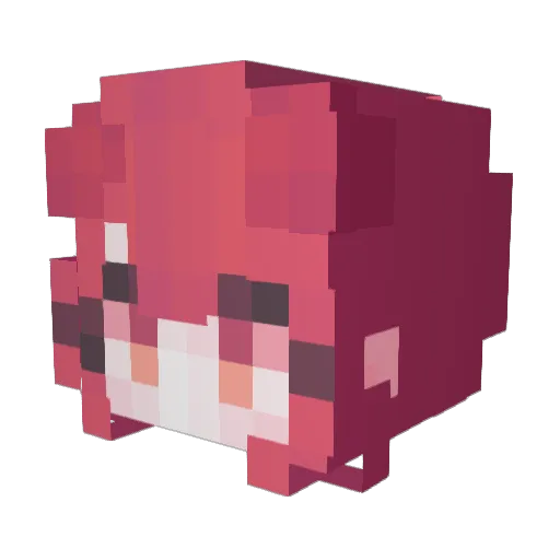 DALCHESOM_ Minecraft avatar head, 3D render