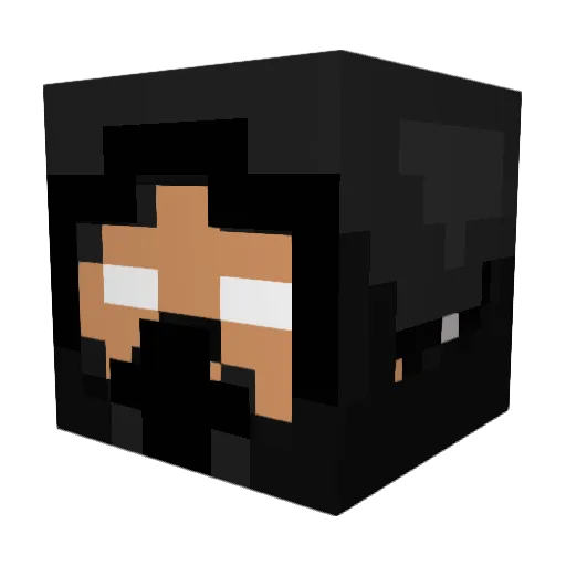 DALCRAFT07 Minecraft avatar head, 3D render