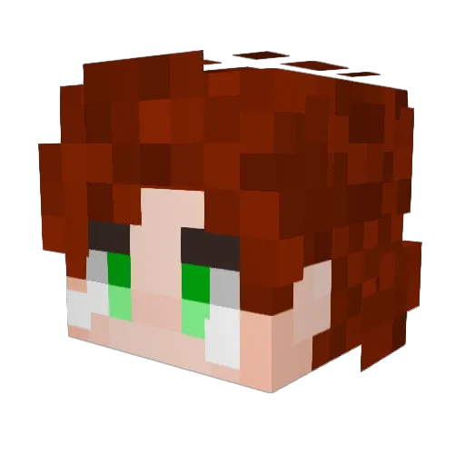 DALEMRN Minecraft avatar head, 3D render