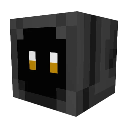 DAMPU Minecraft avatar head, 3D render