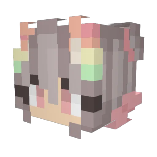 DAMYA93 Minecraft avatar head, 3D render