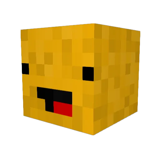 DANCINGxPOTATOE Minecraft avatar head, 3D render