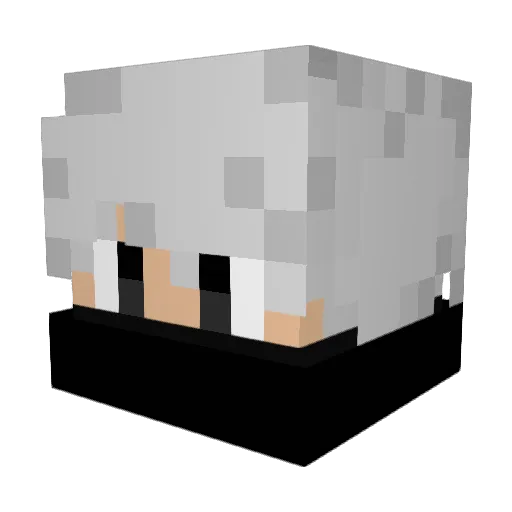 DANGER_XD Minecraft avatar head, 3D render