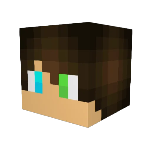 DANI3L_THE_GAMER Minecraft avatar head, 3D render