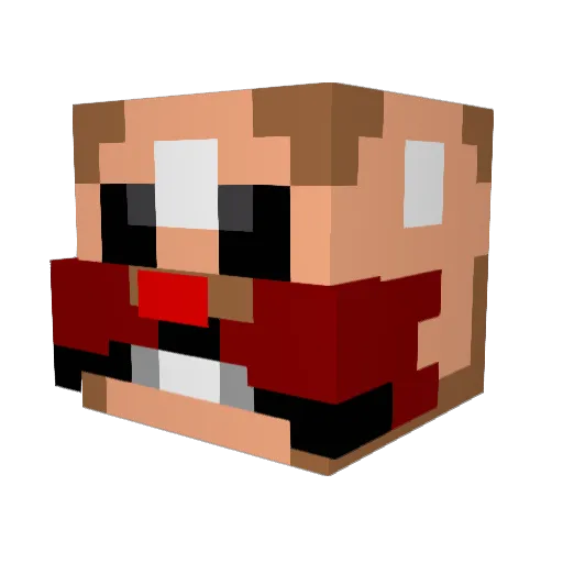 DANIEL80PL Minecraft avatar head, 3D render