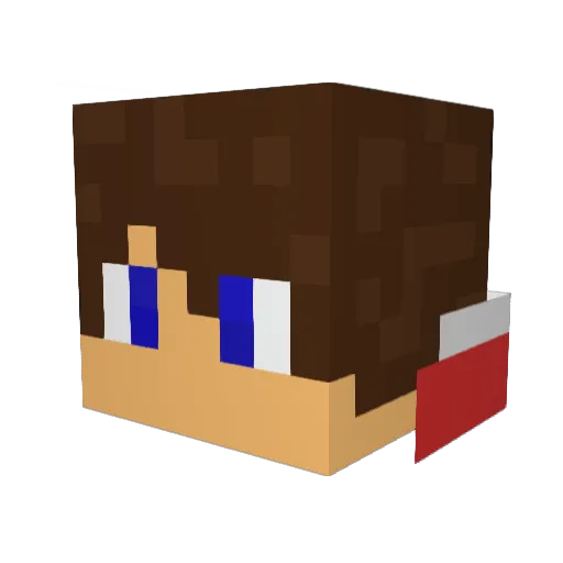 DANIELEGAMING05 Minecraft avatar head, 3D render