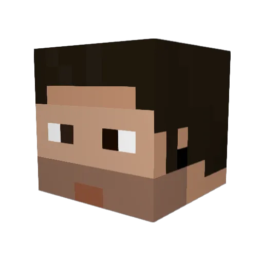 DANIO0808 Minecraft avatar head, 3D render