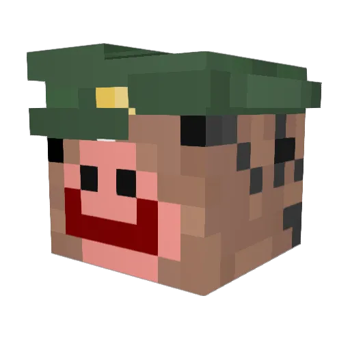 DANIX2070 Minecraft avatar head, 3D render