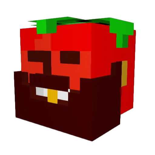 DANKUKlD Minecraft avatar head, 3D render