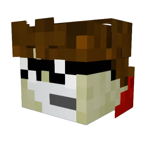 DANLEE__ Minecraft avatar head, 3D render