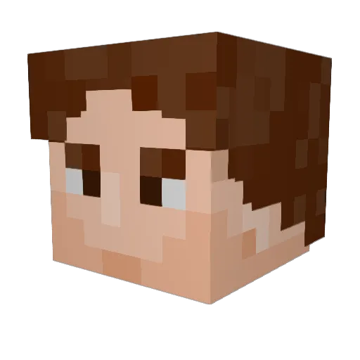 DANNUPELAA Minecraft avatar head, 3D render