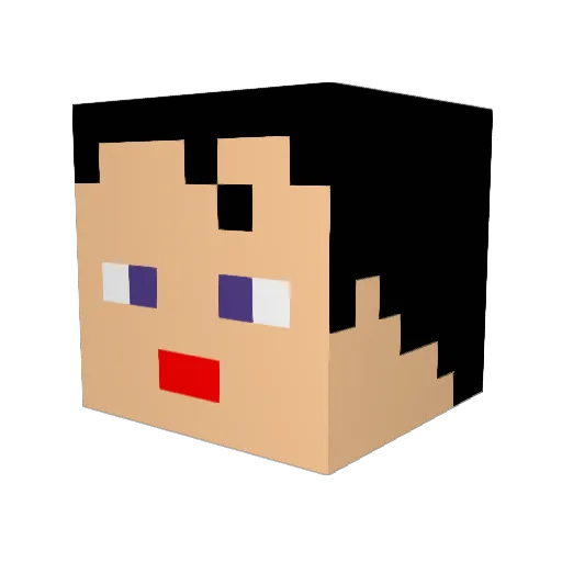 DANNY32687 Minecraft avatar head, 3D render