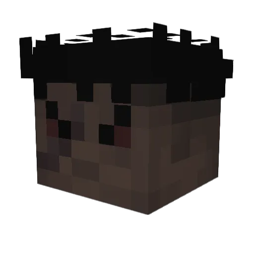 DANPE_ Minecraft avatar head, 3D render