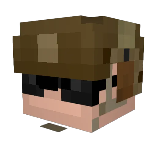 DANY_REX Minecraft avatar head, 3D render