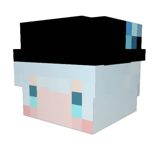 DANo3o Minecraft avatar head, 3D render