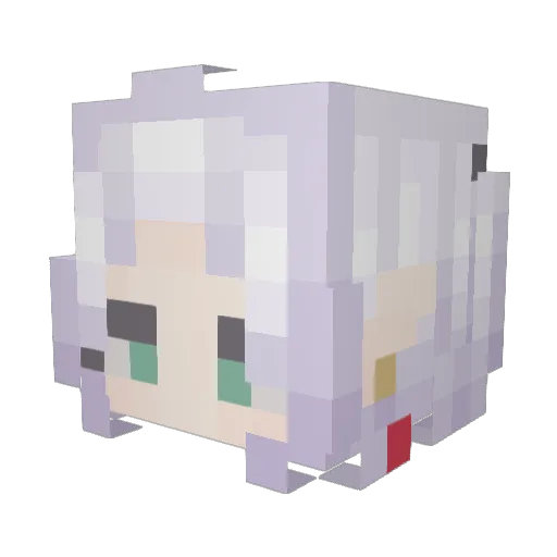 DANwang11 Minecraft avatar head, 3D render
