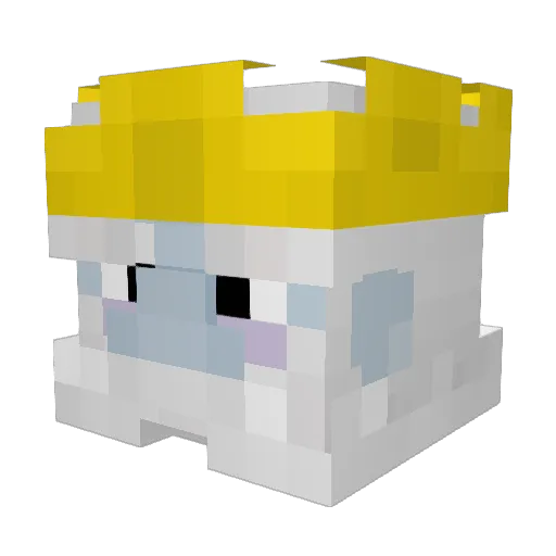 DAREALPANDAZACH Minecraft avatar head, 3D render