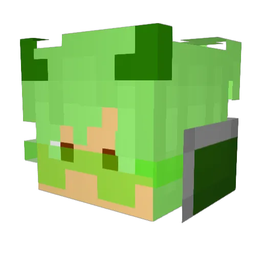 DAREBEAR00 Minecraft avatar head, 3D render