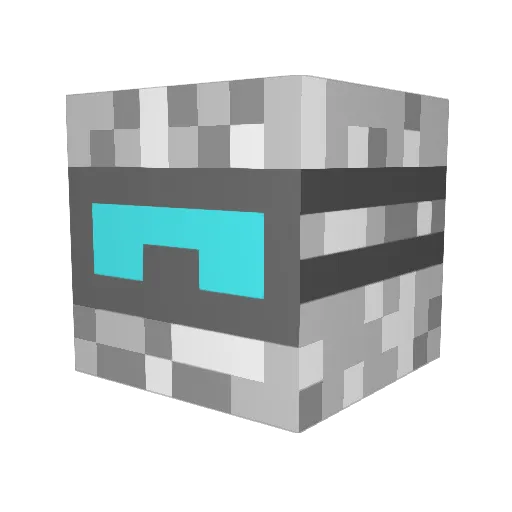 DARETOZLATAN Minecraft avatar head, 3D render