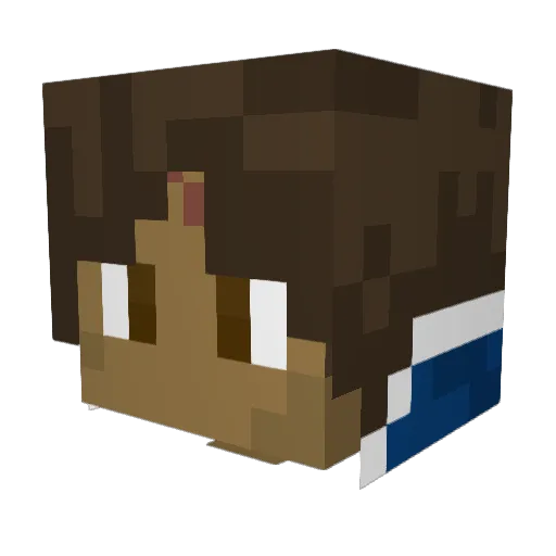 DARElliot Minecraft avatar head, 3D render