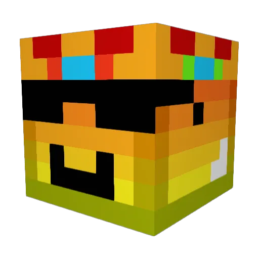 DARIUS335 Minecraft avatar head, 3D render