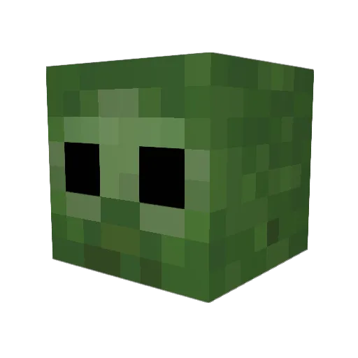 DARK1954 Minecraft avatar head, 3D render