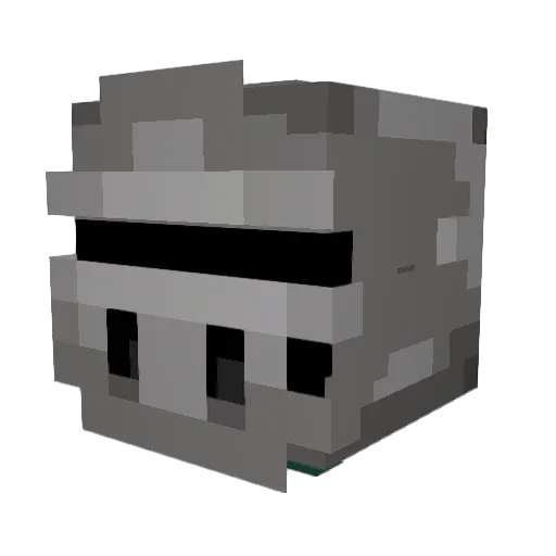 DARK1PLEYER1128 Minecraft avatar head, 3D render