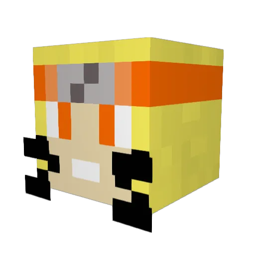 DARK9123 Minecraft avatar head, 3D render